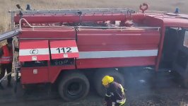 Ermənistanın Naxçıvanla sərhəddə törətdiyi yanğın söndürülüb (FOTO/VİDEO)