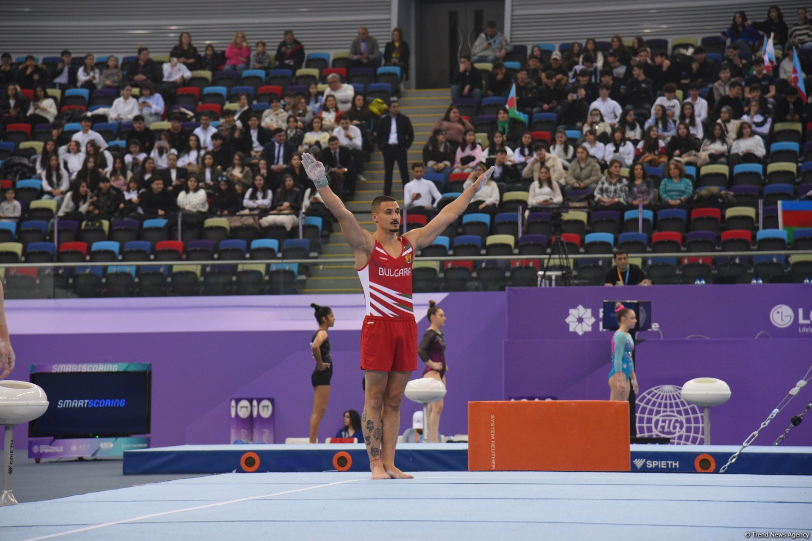 Bakıda idman gimnastikası üzrə Dünya Kubokunun açılış mərasimi keçirilib (FOTO)