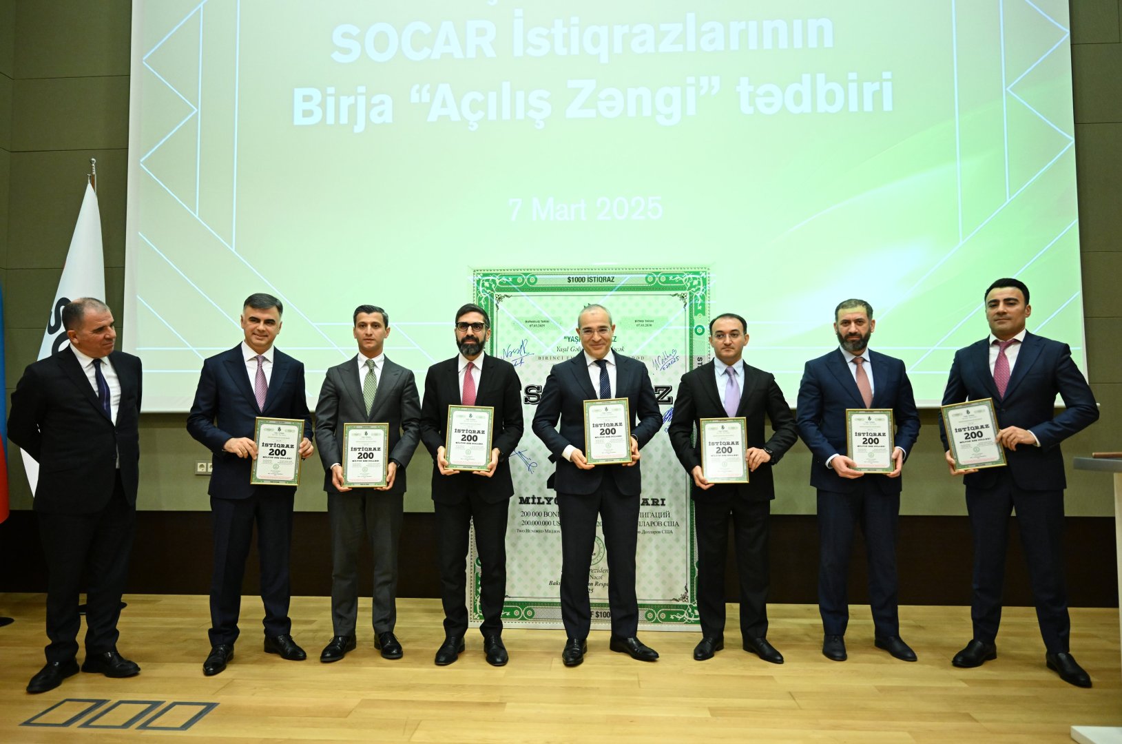 SOCAR-ın “yaşıl istiqraz”larının Bakı Fond Birjasında tədavülünə başlanıb