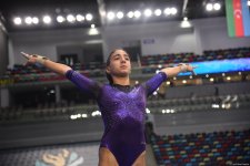 Bakıda idman gimnastikası üzrə Dünya Kubokunun final günü start götürüb (FOTO)