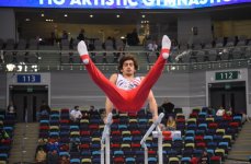 Bakıda idman gimnastikası üzrə Dünya Kubokunun final günü start götürüb (FOTO)