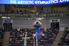 Bakıda idman gimnastikası üzrə Dünya Kubokunun final günü start götürüb (FOTO)