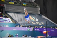 Bakıda idman gimnastikası üzrə Dünya Kubokunun final günü start götürüb (FOTO)