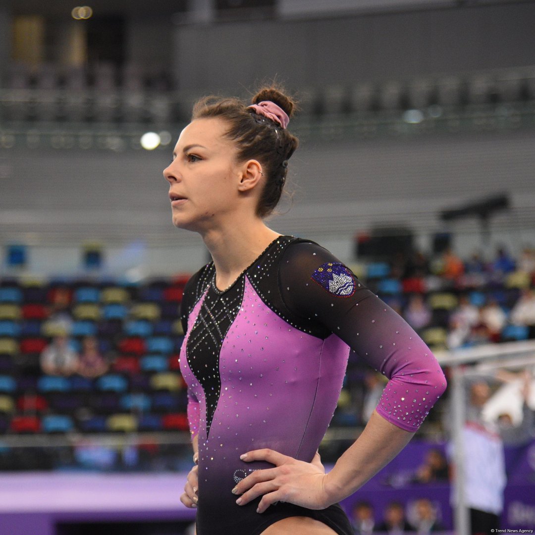 Bakıda idman gimnastikası üzrə Dünya Kubokunun final günü start götürüb (FOTO)