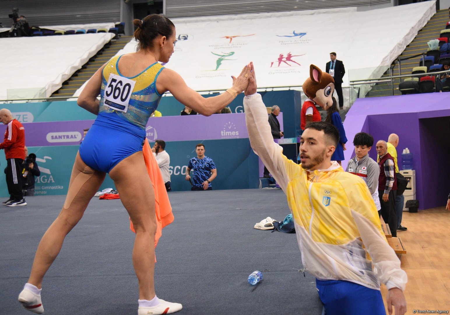 Bakıda idman gimnastikası üzrə Dünya Kubokunun final günü start götürüb (FOTO)