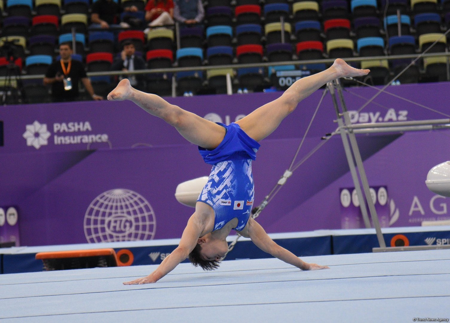 Bakıda idman gimnastikası üzrə Dünya Kubokunun final günü start götürüb (FOTO)