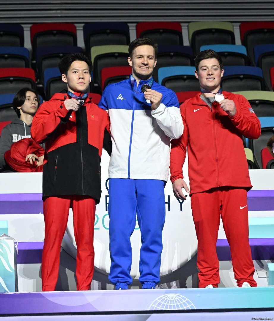 Azərbaycan gimnastı Dünya Kubokunda qızıl medal qazanıb (FOTO)