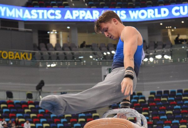Bakıda idman gimnastikası üzrə Dünya Kubokunun sonuncu günü start götürüb (FOTO)