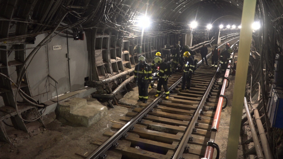 Fövqəladə Hallar Nazirliyi tərəfindən metroda təlim keçirilib (FOTO/VİDEO)