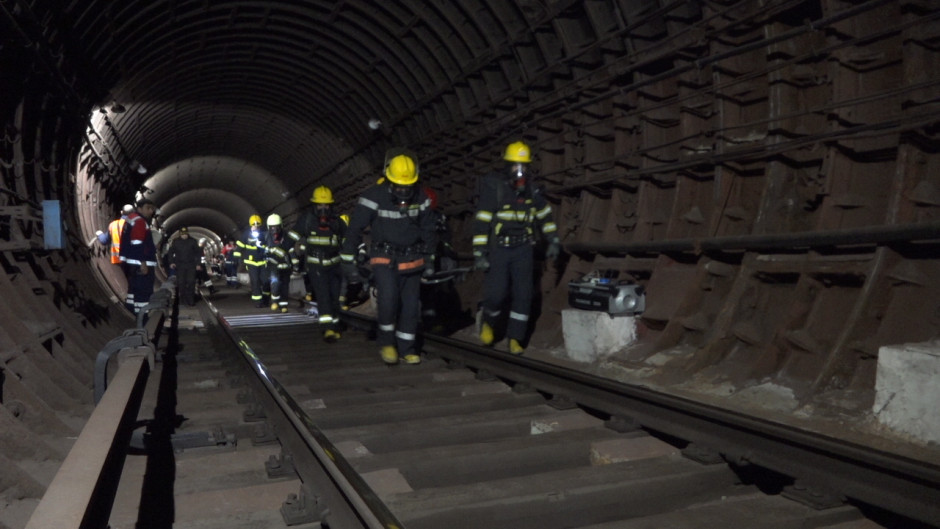 Fövqəladə Hallar Nazirliyi tərəfindən metroda təlim keçirilib (FOTO/VİDEO)