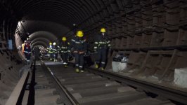 Fövqəladə Hallar Nazirliyi tərəfindən metroda təlim keçirilib (FOTO/VİDEO)