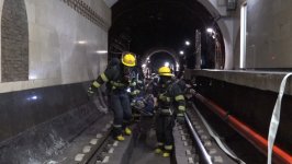 Fövqəladə Hallar Nazirliyi tərəfindən metroda təlim keçirilib (FOTO/VİDEO)