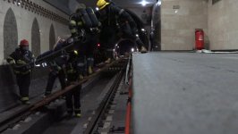 Fövqəladə Hallar Nazirliyi tərəfindən metroda təlim keçirilib (FOTO/VİDEO)