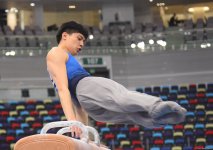 Bakıda idman gimnastikası üzrə Dünya Kubokunun sonuncu günü start götürüb (FOTO)