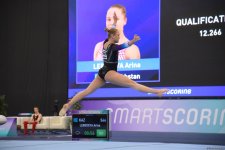 Bakıda idman gimnastikası üzrə Dünya Kubokunun sonuncu günü start götürüb (FOTO)