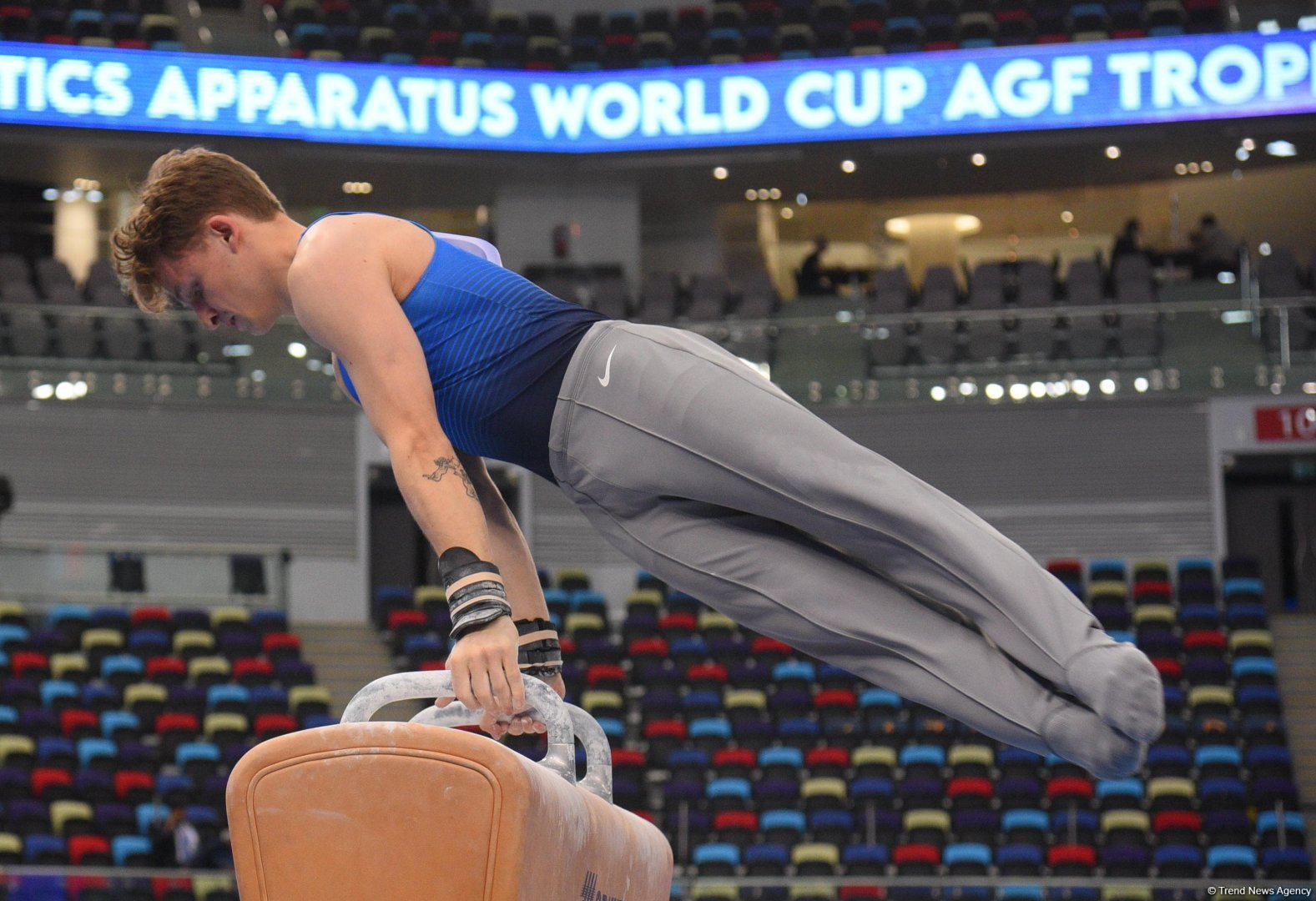 Bakıda idman gimnastikası üzrə Dünya Kubokunun sonuncu günü start götürüb (FOTO)