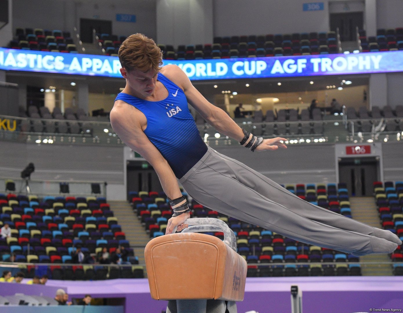 Bakıda idman gimnastikası üzrə Dünya Kubokunun sonuncu günü start götürüb (FOTO)