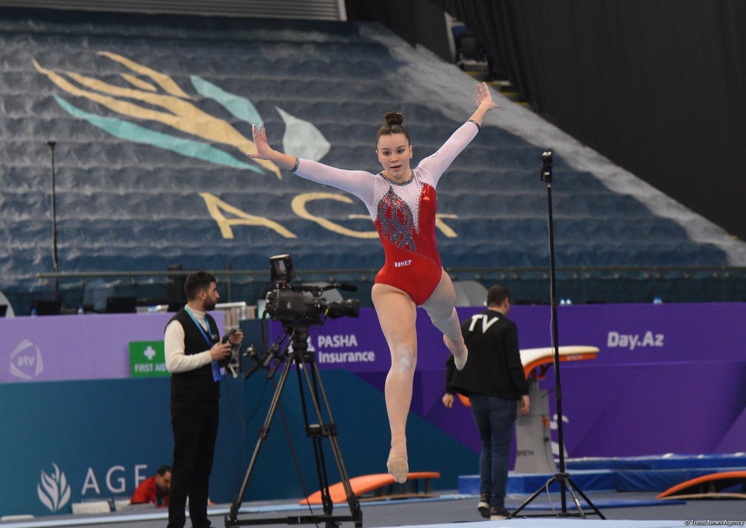 Bakıda idman gimnastikası üzrə Dünya Kubokunun sonuncu günü start götürüb (FOTO)