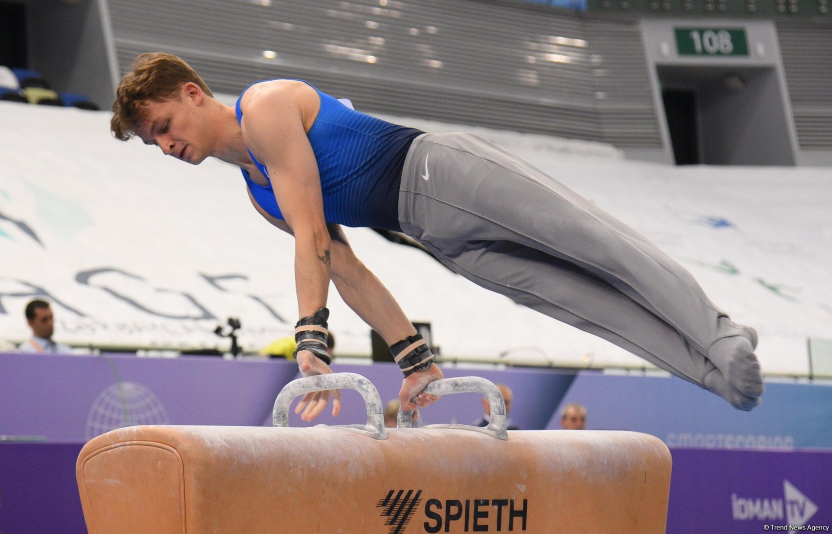 Bakıda idman gimnastikası üzrə Dünya Kubokunun sonuncu günü start götürüb (FOTO)