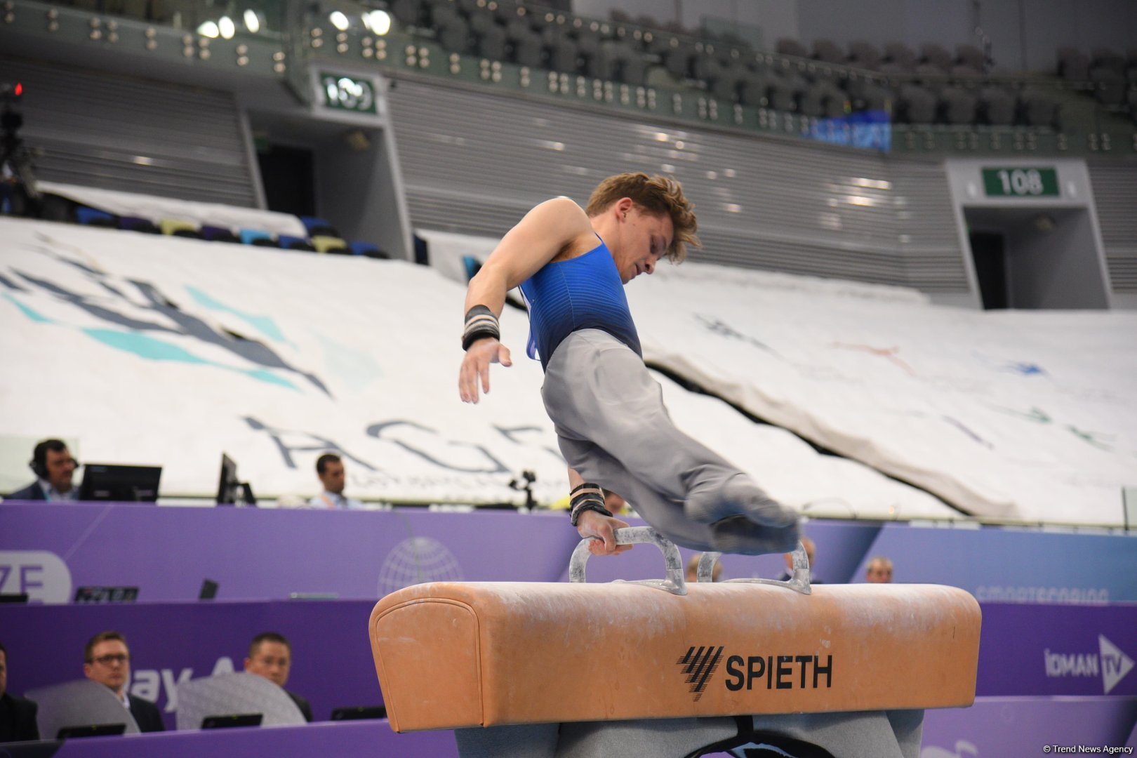 Bakıda idman gimnastikası üzrə Dünya Kubokunun sonuncu günü start götürüb (FOTO)