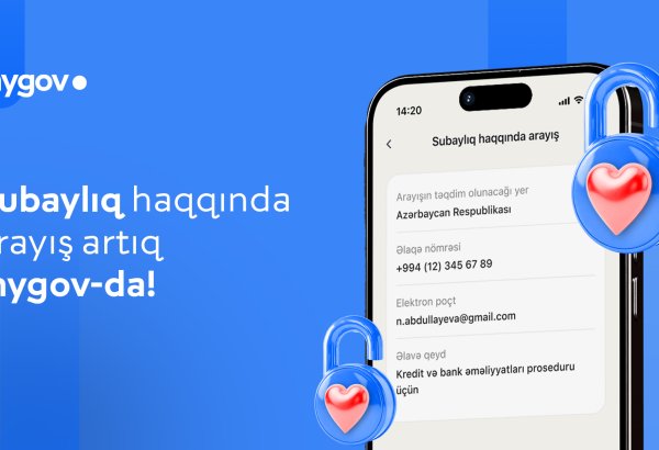 Vətəndaşlar ailə vəziyyəti haqqında arayışı rəqəmsal formada əldə edə biləcəklər