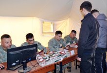 Hərbi vəzifəlilərin təlim toplanışı davam edir (FOTO/VİDEO)