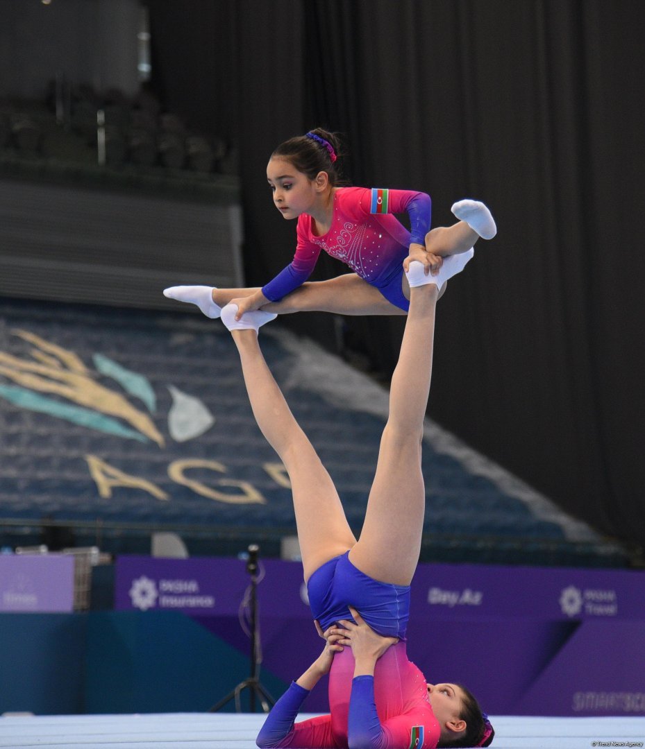 Akrobatika gimnastikası üzrə 30-cu ölkə birinciliyi və Bakı çempionatı start götürüb (FOTO)