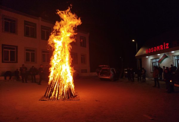 İşğaldan azad olunan Həsənriz kəndində Yel çərşənbəsi qeyd edilib (FOTO/VİDEO)