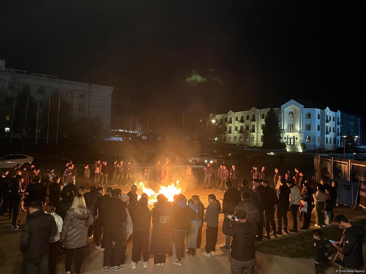 Xankəndidə bayram tonqalları yandırıldı (FOTO/VİDEO)