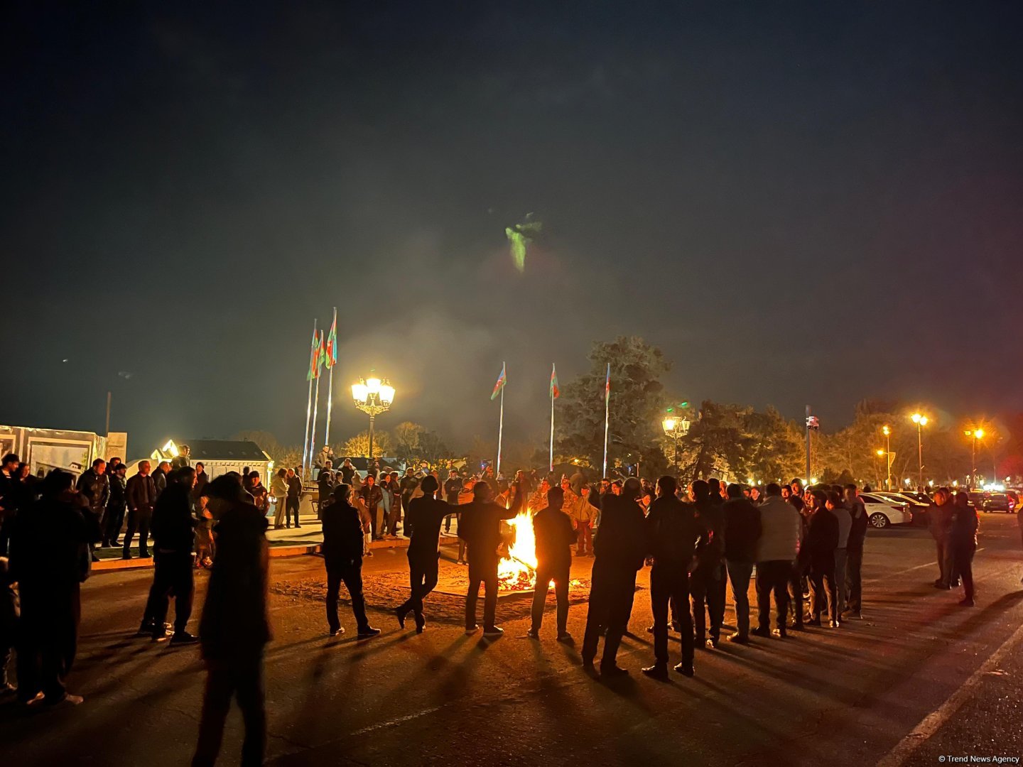 Xankəndidə bayram tonqalları yandırıldı (FOTO/VİDEO)