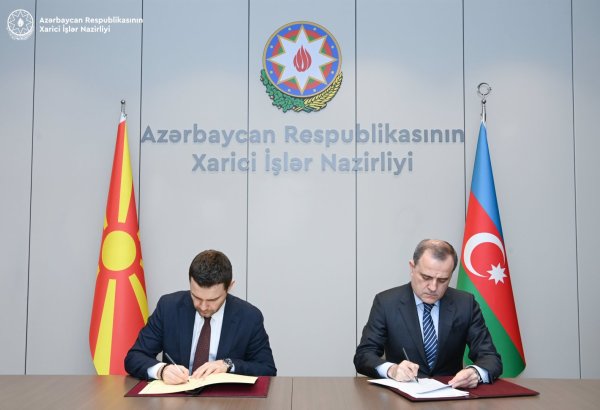 Azərbaycan və Şimali Makedoniya diplomatik və xidməti pasport sahiblərinin vizadan azad edilməsi haqqında saziş imzalayıb