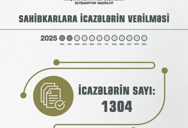 Naxçıvanda sahibkarlara verilən icazələrin sayı 26 dəfə artıb