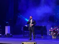 Gəncə Dövlət Filarmoniyasında Aygün Səmədzadənin mahnılarından ibarət konsert izdihamla keçib (FOTO)