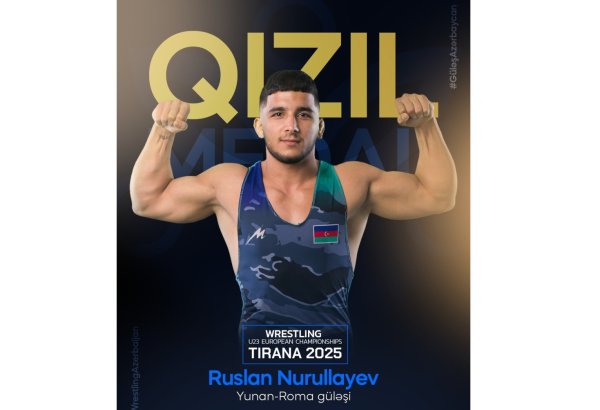 Azərbaycan güləşçisi Avropa çempionatında qızıl medal qazanıb