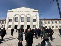 Türkman QHT-lərindən ibarət nümayəndə heyətinin işğaldan azad edilmiş bölgələrə səfəri başlayıb (FOTO)