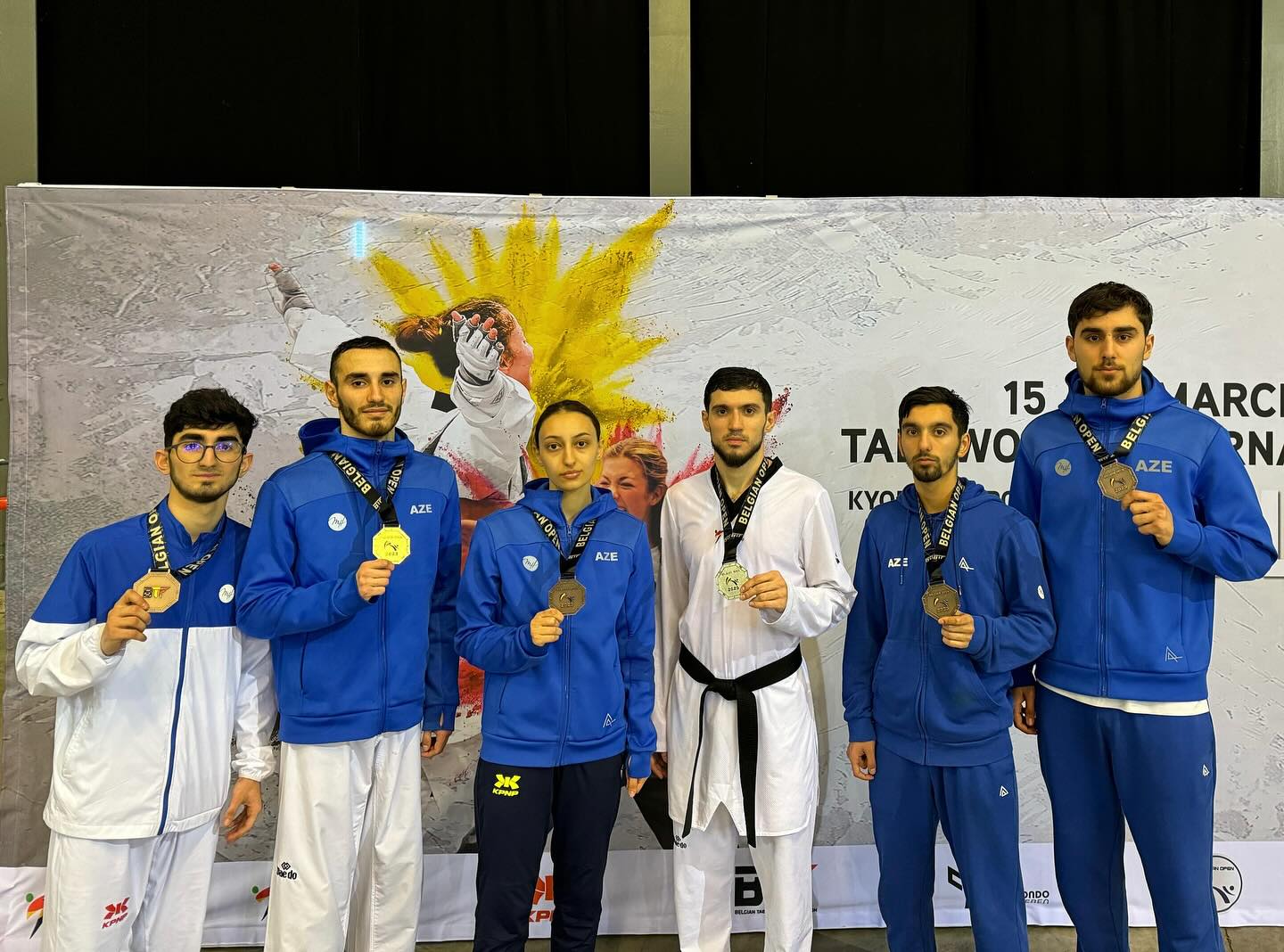 Azərbaycan taekvondoçuları Belçikada 6 medal qazanıblar