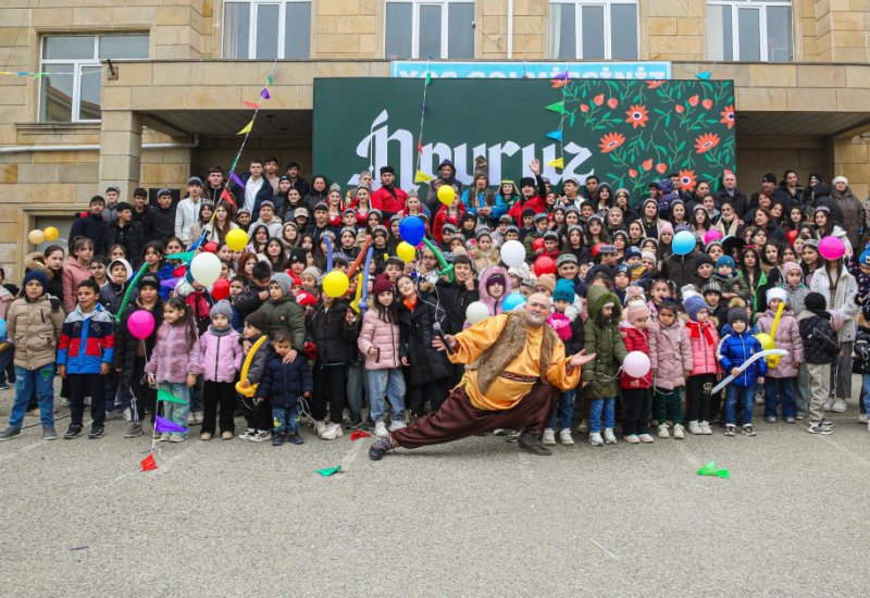 Leyla Əliyevanın təşəbbüsü ilə Xızı rayonunda uşaqlar üçün Novruz şənliyi keçirilib (FOTO)