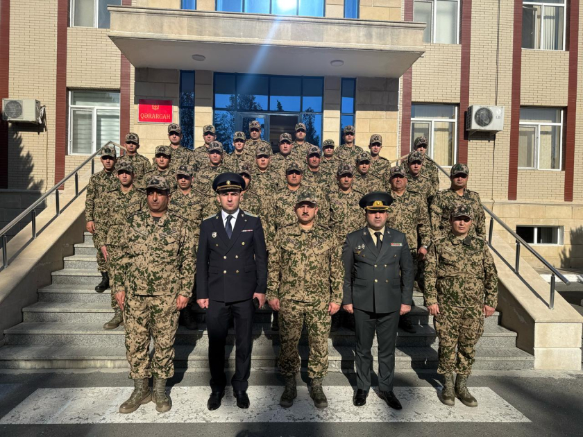 Hərbi Prokurorluq işçiləri Novruz bayramı və hüquqi maarifləndirmə ilə əlaqədar hərbi hissələrdə olublar (FOTO)