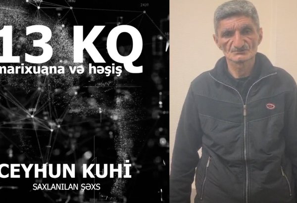 Paytaxtda keçmiş məhkumdan 13 kq marixuana aşkarlanıb