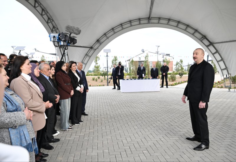 Prezident İlham Əliyev: Kəngərli, Xıdırlı kəndlərinə bu il qayıdış nəzərdə tutulub