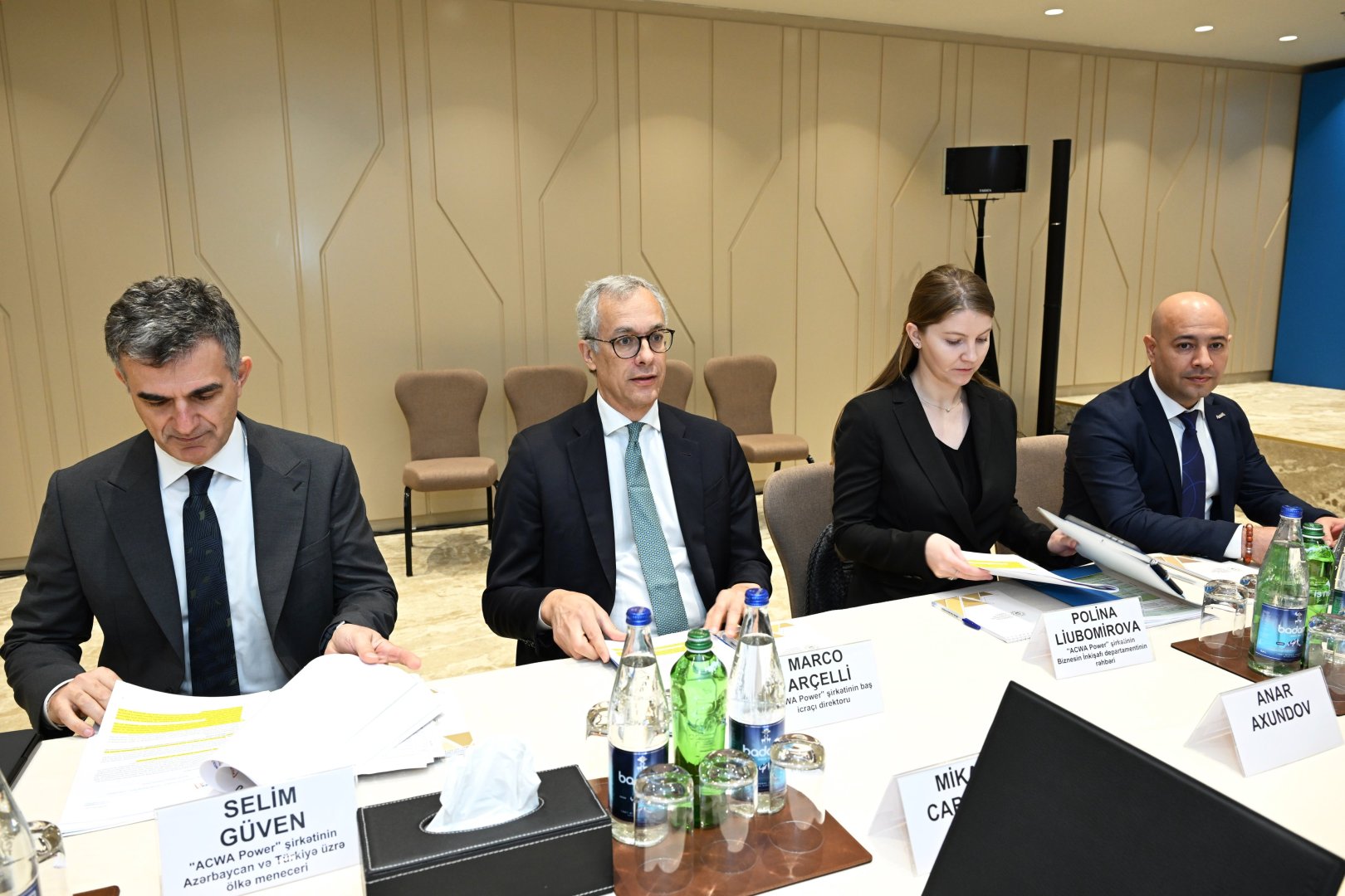 Azərbaycan “ACWA Power”lə dəniz suyunun duzsuzlaşdırılmasını müzakirə edib (FOTO)