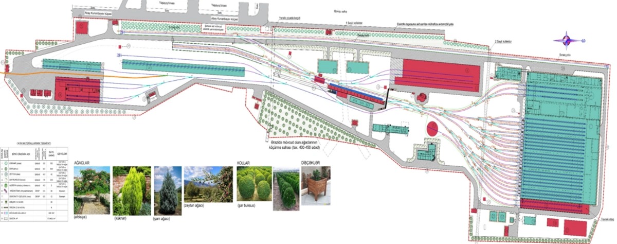 "Dərnəgül"dəki yeni metro deposunun ətrafında 1000-ə yaxın ağac əkiləcək (FOTO)