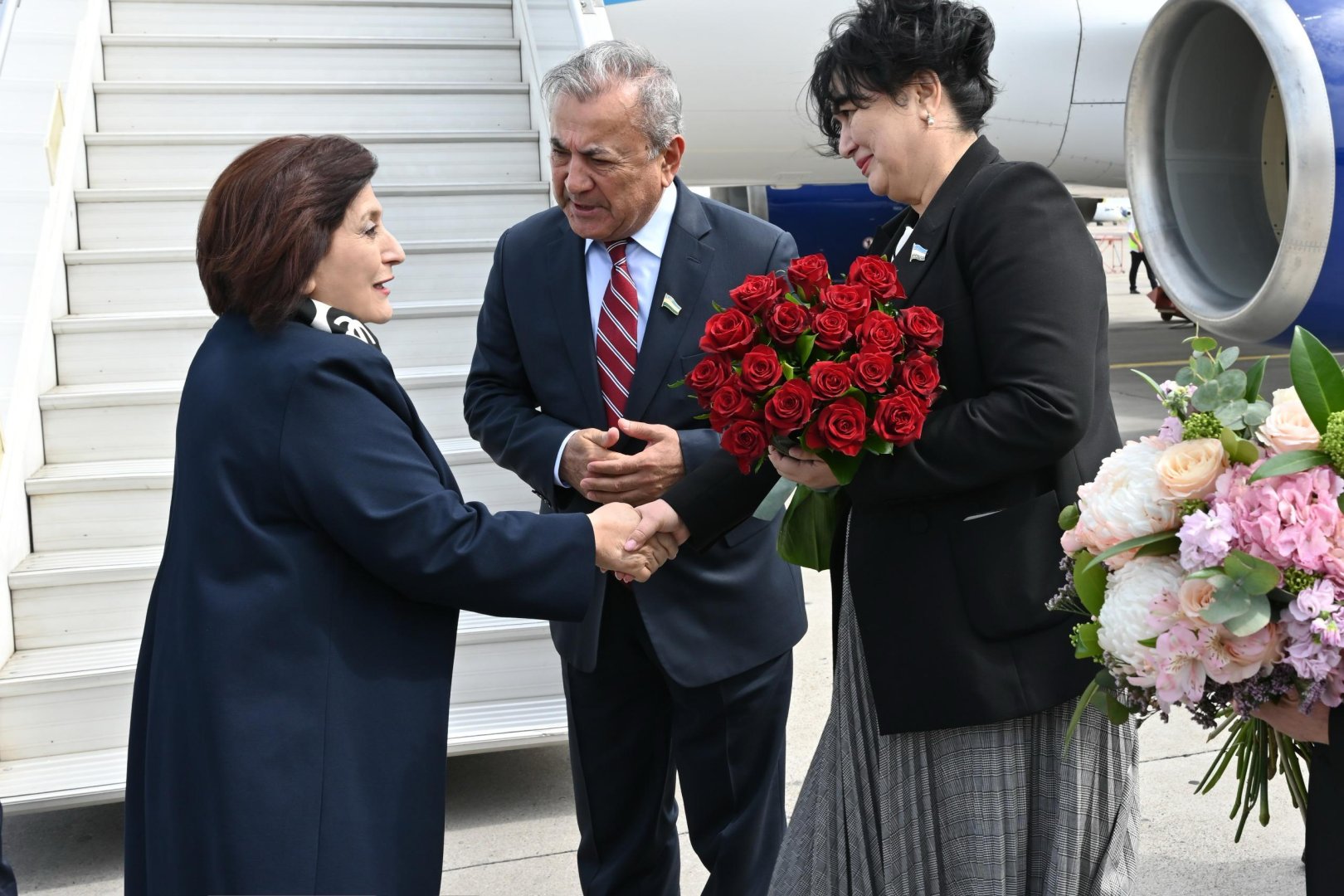 Sahibə Qafarova Özbəkistana işgüzar səfərə gedib (FOTO)