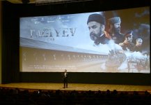 Bakı Media Mərkəzinin prezidenti Arzu Əliyeva Nizami Kino Mərkəzində “Tağıyev: Çar” bədii filminin təqdimat mərasimində iştirak edib (FOTO)