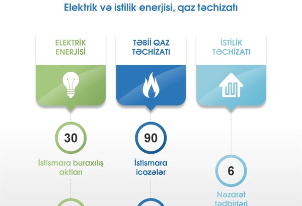 Elektrik enerjisindən istifadənin araşdırılması məqsədilə 273 nəzarət tədbiri keçirilib - Agentlik