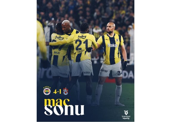 "Fənərbağça" "Trabzonspor"a qalib gəlib - Türkiyə Superliqası