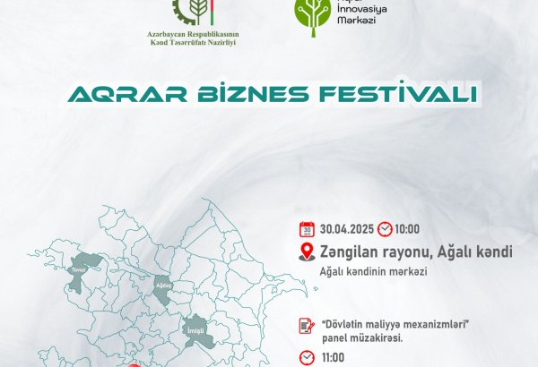 Ağalıda Aqrar Biznes Festivalı keçiriləcək