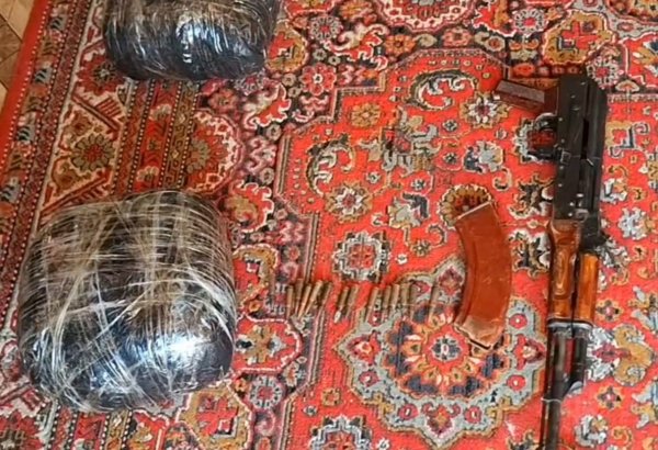Lənkəranda 4 kiloqram narkotik vasitə və silah-sursat aşkarlanıb (FOTO/VİDEO)
