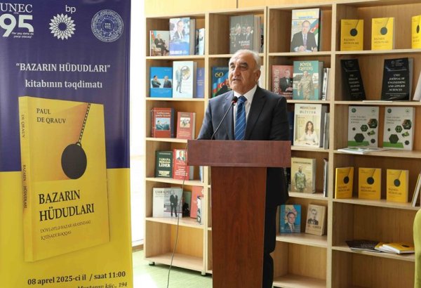 UNEC tərəfindən tərcümə olunan “Bazar hüdudları” adlı kitab ictimaiyyətə təqdim olunub (FOTO)