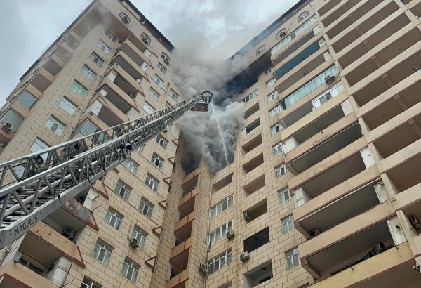 Xətaidə yaşayış binasındakı yanğın söndürülüb, sakinlər təxliyə edilib (FOTO/VİDEO)
